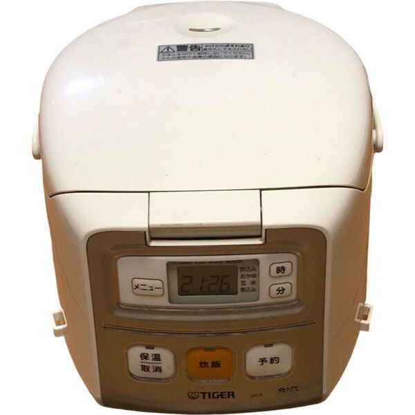 TIGERタイガー炊飯器 JAIR-R550 0.54L ホワイト3合