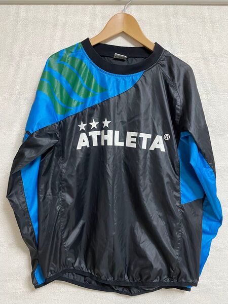 ATHLETA ウィンドブレーカー 黒/青 M