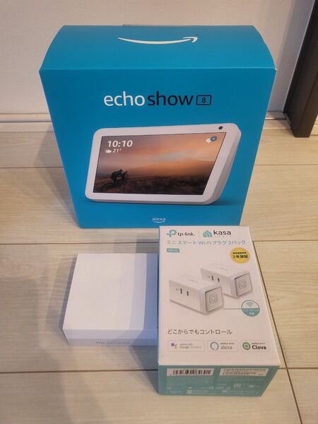 echo show8、TP-LinkのミニスマートWi-Fiプラグ2パック、Nature Remo mini 2 セット
