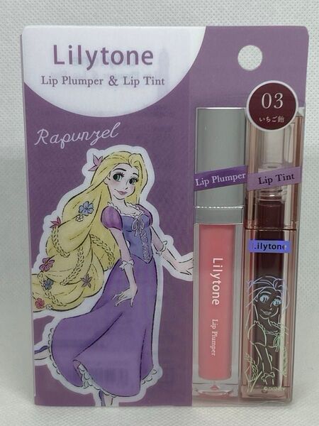 Lilytone リリートーン リッププランパー&リップティント 03 いちご飴〈ラプンツェル〉 ディズニー グロス 口紅 粧美堂
