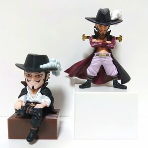 一番くじ ワンピース THE GREAT GALLERY メモリーズ2 H賞 デスクトップ フィギュア ワーコレ ミホーク 2点