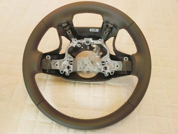 【美品】トヨタ 150 ランドクルーザープラド 純正 ステアリング 品番 GS120-06730 革巻き レザー グレー ハンドル