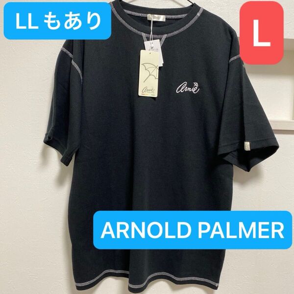 新品 レディース ARNOLD PALMER Arnie Tシャツ ブラック Lサイズ LLもあり