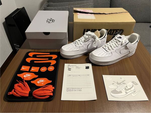 送料無料 NIKE AIR FORCE 1/1 Cosmic Clay 27.5cm white black undefeated