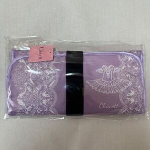 新品 チャコット レース柄 ロールケース ライラック バレエ