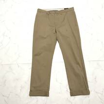 ★Polo Ralph Lauren ポロ ラルフローレン★メンズ コットン チノパン パンツ スラックス ベージュ系 size 34/32_画像3