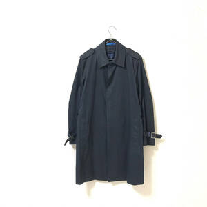 ★ランバンオンブルー LANVIN en Bleu★メンズ ボタン留め コート アウター ネイビー size 48 トレンチコート