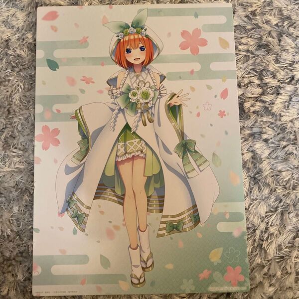 五等分の花嫁∬ 白無垢アレンジ和装描きおろしイラストボード 1番くじ 中野四葉袋なし