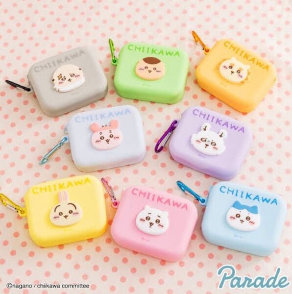 ちいかわ ミニシリコンポーチ コンプリートセット オンクレ ハチワレ うさぎ シーサー くりまんじゅう モモンガ 古本屋 ラッコ