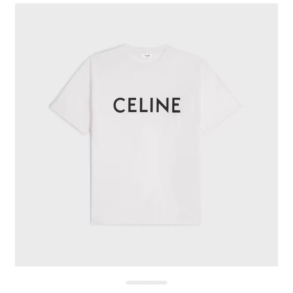 美品CELINE セリーヌ 半袖 Tシャツ ホワイト Lサイズ