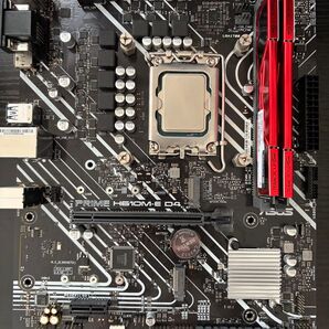 【4点セット】ASUS H610M-E D4 マザーボード Intel Corei3-12100F 簡易水冷 メモリ16Gb