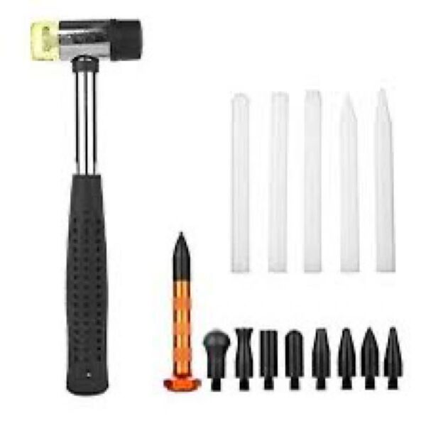 新品 未使用品 デントリペア ゴムハンマー コンビネーションハンマー 修復工具 ナイロンリペアセット付