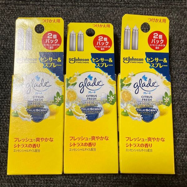 グレード 消臭センサー シトラスの香り 付替え用 2本入×3箱セット☆新品