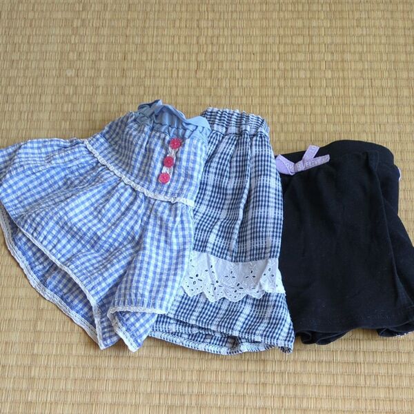女児ショートパンツ3枚セット(110cmと120cm)