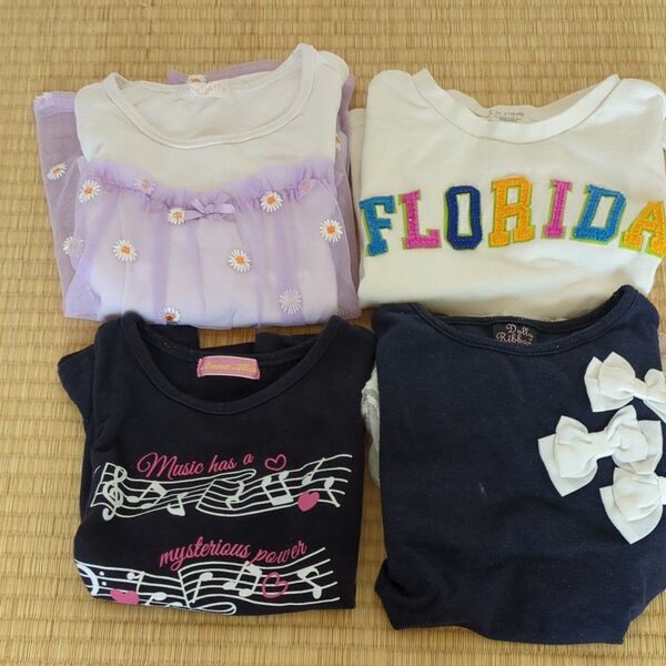 女の子 半袖 Tシャツ 120cm 4枚セット