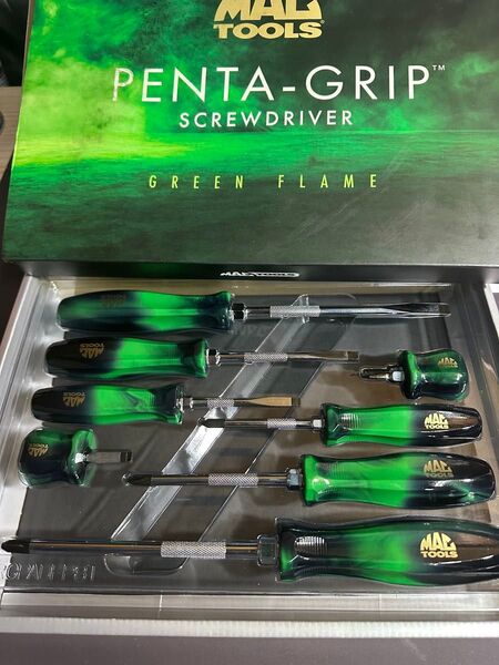 マックツール MACTOOLS 2024 限定 グリップ ドライバー 8本セット GREEN FLAME PENTA-GRIP