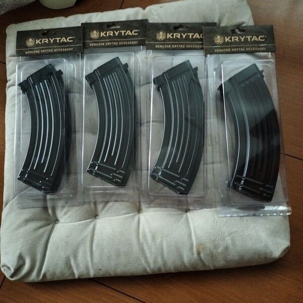 KRYTAC クライタック AKスタンダード 多弾マガジン スチール製 4本セット 箱無しで出荷