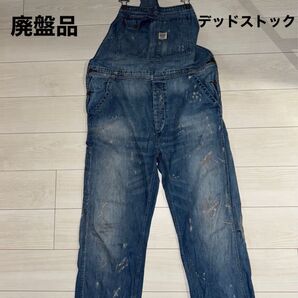 美品 廃盤 Ralph Lauren Denim & supply オーバーオール Lサイズ アメカジ ヴィンテージ加工