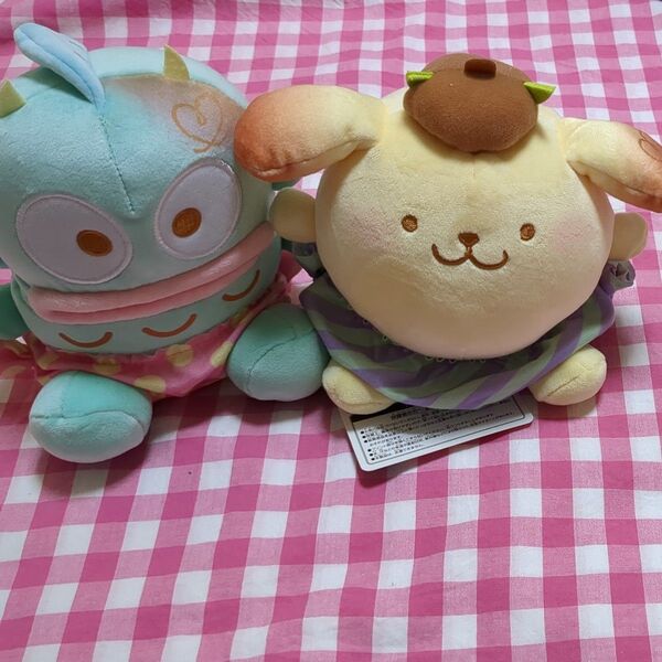 サンリオキャラクターズ ましゅまるむキャンディおむつぬいぐるみ ポムポムプリン ハンギョドン 2個セット