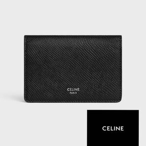 【未使用品】CELINE ビジネスカードホルダー/名刺入れ/グレインドカーフスキン/ブラック