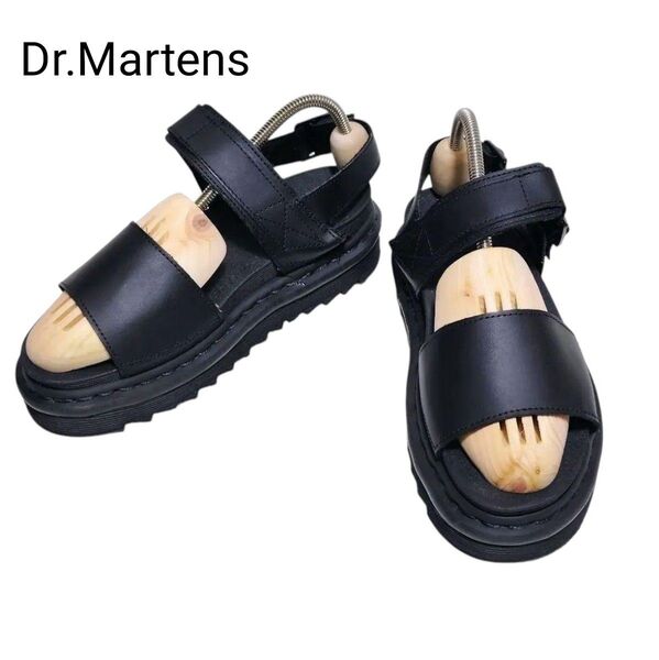 【極美品】Dr.Martens ドクターマーチン サンダル VOSS ブラック 24.0 レザー