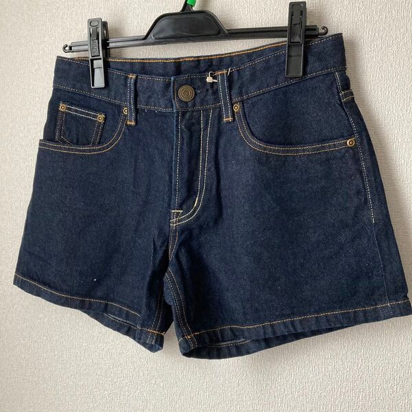 新品☆LOWRYS FARMローリーズファーム☆セルビッチデニムショートパンツ☆Mサイズ