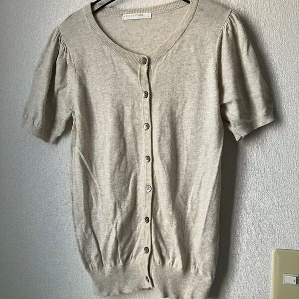 LOWRYS FARMローリーズファーム☆半袖コットンカーディガン