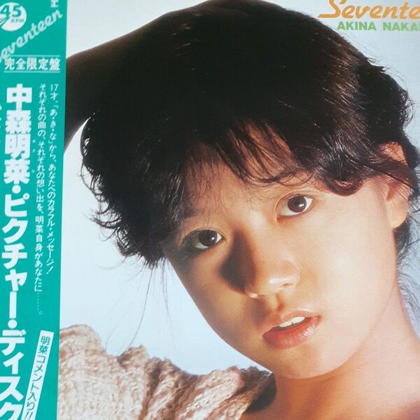 中森明菜/完全限定盤12インチピクチャーレコード/セブンティーン SEVENTEEN/帯付/ピクチャーディスク・アナログ