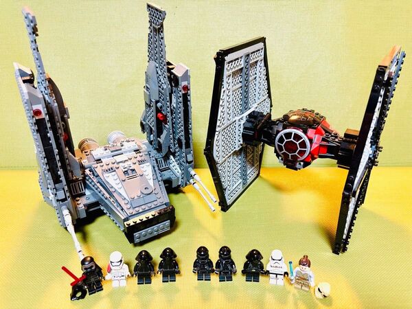LEGO スターウォーズ /75101 & 75104 / ミニフィグ9体セット カイロレンのコマンダーシャトル タイファイター