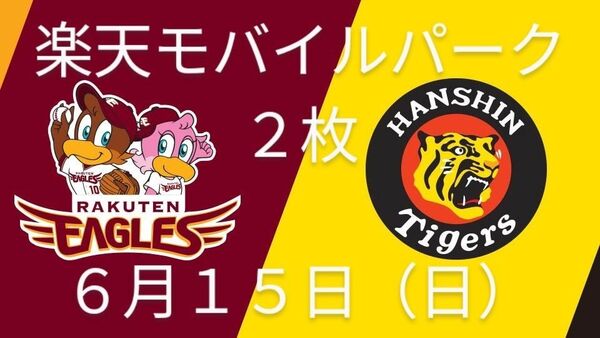楽天イーグルスvs阪神タイガース 6/15 2枚