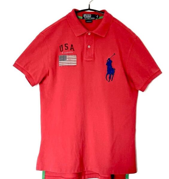 POLO RALPH LAUREN★ポロ ラルフローレン ビッグポニー刺繍 アメリカ USA ポロシャツ M