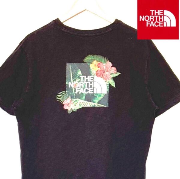 THE NORTH FACE★ザノースフェイス ハイビスカス フラワープリント Tシャツ 清涼スラブコットン XL 日本未発売