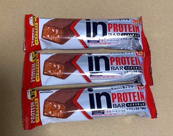 森永製菓 inバー プロテイン ベイクドチョコ 計3本セット