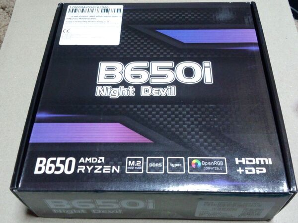 JGINYUE B650i Night Devil Mini-ITX AM5 新品未開封