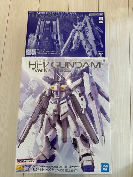 新品未開封品 MG RX-93-ν2 Hi-νガンダム Ver.Ka& MG Hi-νガンダムVer Ka用 HWS拡張2点セット