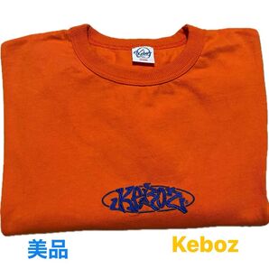 Keboz Tシャツ オレンジ ロゴ刺繍 3300円→2800円に値下げしました。