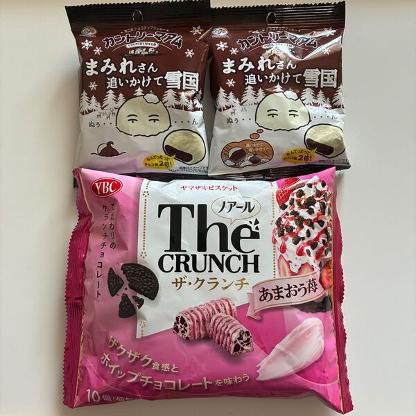 カントリーマアム まみれさん追いかけて雪国 & ノアール ザ・クランチ あまおう苺