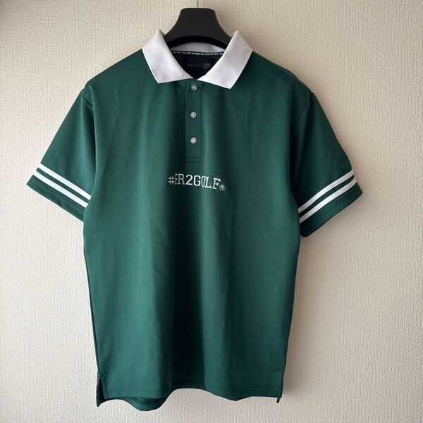 【L】フォロー割引千円OFF 未使用 FR2 GOLF エフアールツーゴルフ メンズ ポロシャツ グリーン
