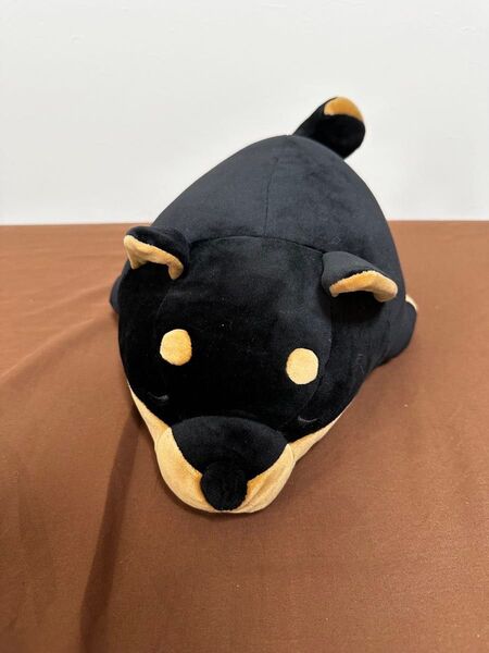 タグ付 マシュマロアニマル ボルスタークッション 黒柴のコテツ 27cm