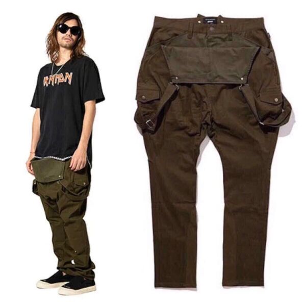 美品/S〜Mサイズ/定価32,450円/グラム glamb/セミオーバーオール/ジョッパーズ/ワイドパンツ/つなぎ/オールインワン
