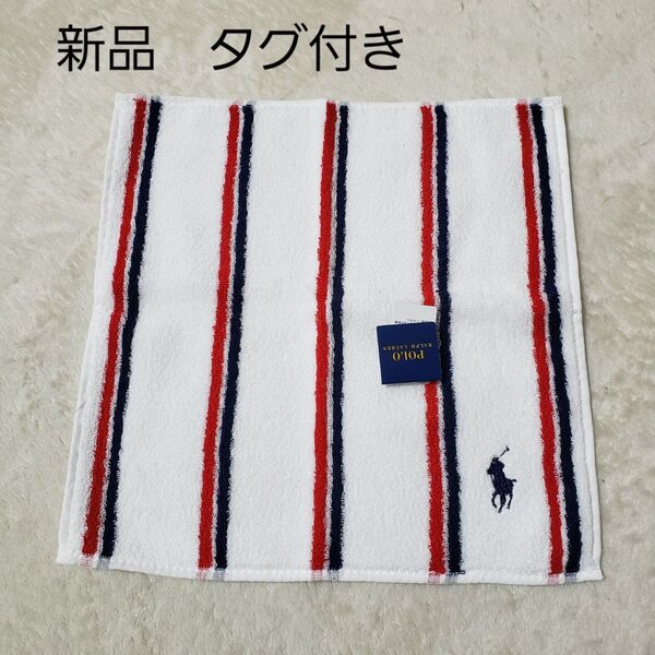 Polo RalphLauren タオルハンカチ 新品 ハンドタオル5C61 ハンカチ ラルフローレン ポロ