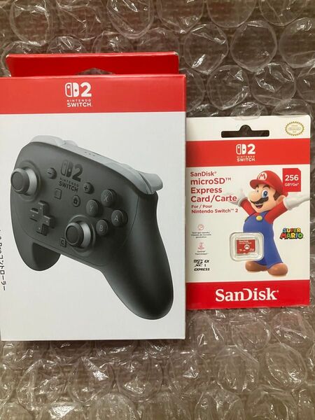 セット品 NintendoSwitch2 Proコントローラー+ サンディスクmicroSD Express Card 256GB