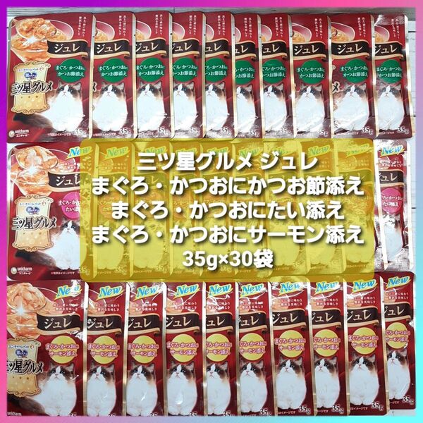 銀のスプーン 三ツ星グルメ パウチ ジュレ まぐろ・かつおにかつお節添え たい添え サーモン添え 35g×30袋