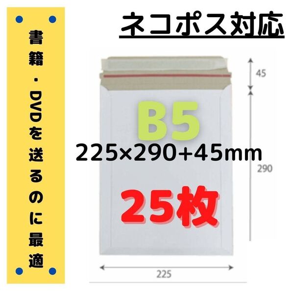 B5サイズ 厚紙封筒 25枚【ネコポス対応】■#ionB5厚紙封筒