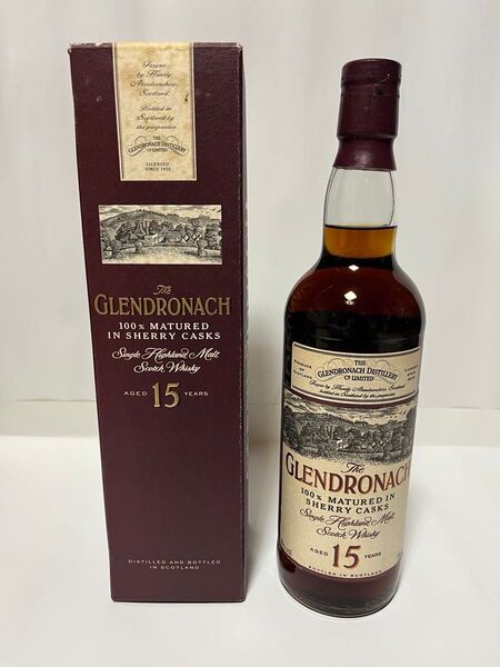 グレンドロナック15年 シェリー 旧ボトル【希少古酒】箱あり