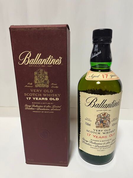 【未開栓古酒】Ballantine's 17年 VERY OLD SCOTCH WHISKY 750ml 箱あり