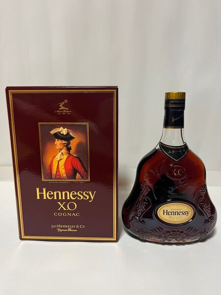 【未開栓古酒】Hennessy XO COGNAC 金キャップ クリアボトル 700ml ◯箱付き