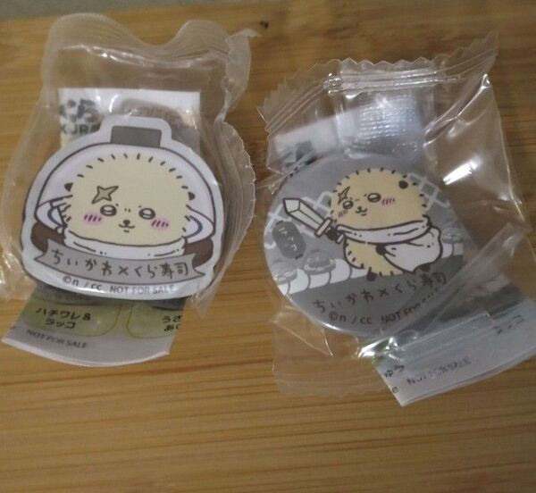 ちいかわ くら寿司 缶バッジ マグネットシート ラッコ ハチワレ