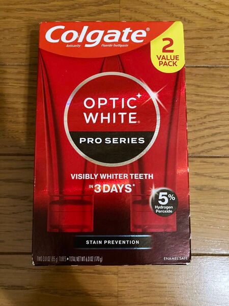 コルゲート Colgate オプティックホワイト プロシリーズ 歯磨き粉 85g 2本セットステイン 5%過酸化水素 正規品