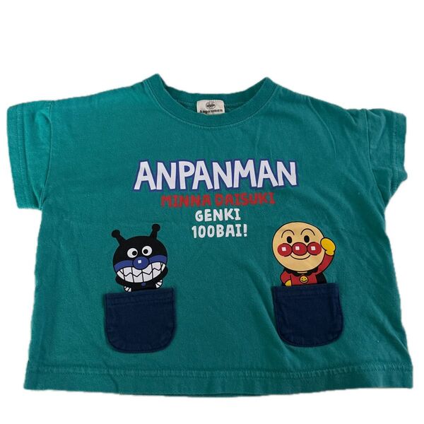 アンパンマン Tシャツ 80サイズ グリーン系